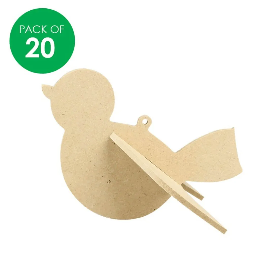 3D Robins Pack of 20