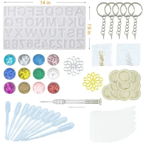 Capped Alphabet Resin Craft Kit