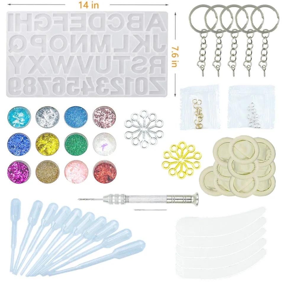 Capped Alphabet Resin Craft Kit