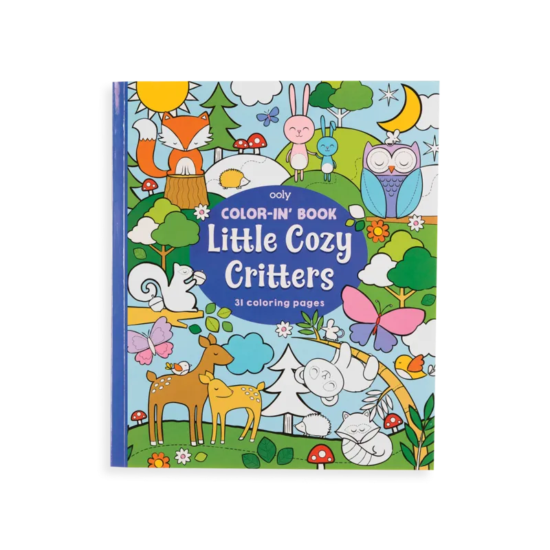 Color-in Book:  Little Cozy Critters