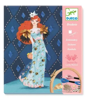 Djeco Arts and Crafts- Embroidery Fashion Cocktail R