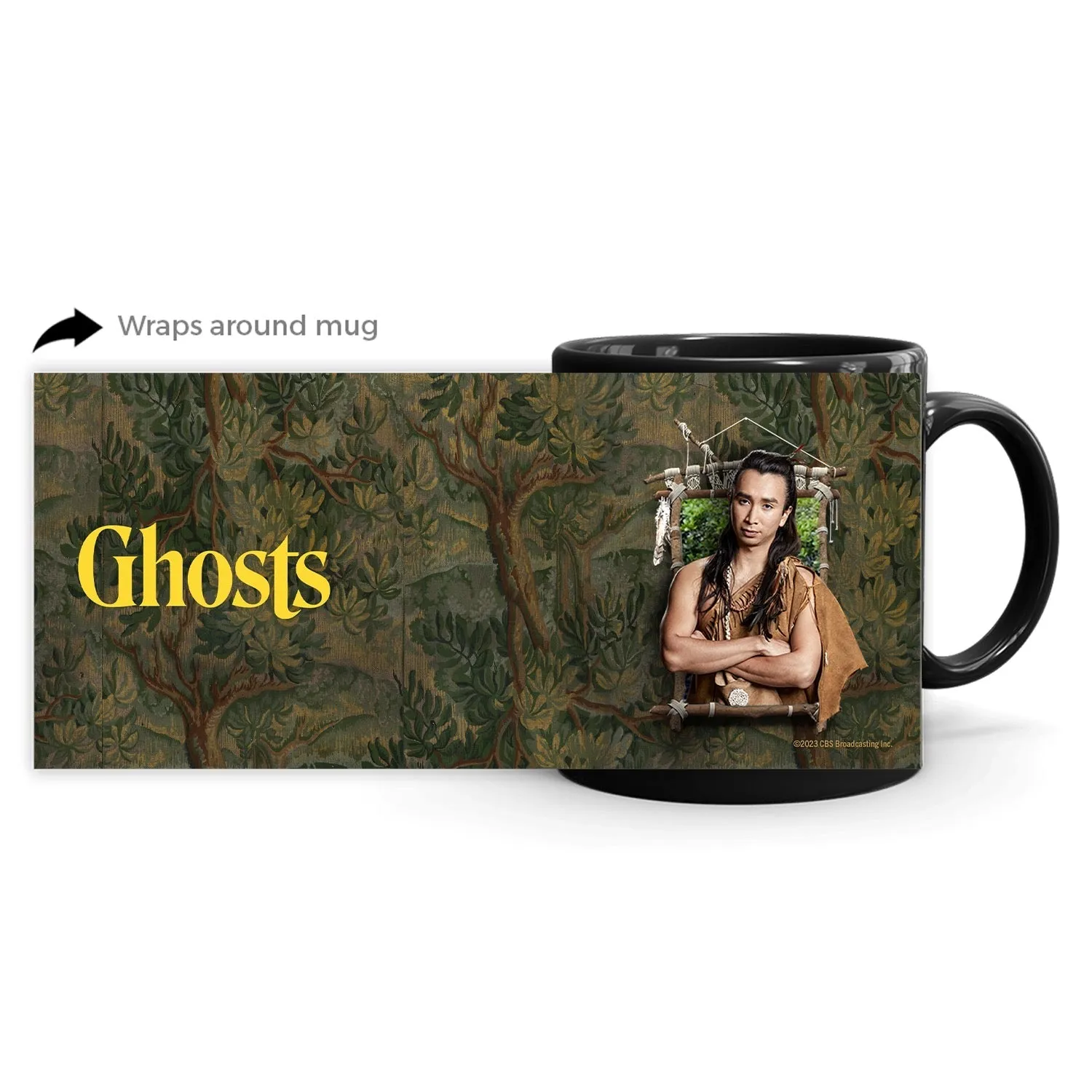 Ghosts Frames Sasappis Black Mug
