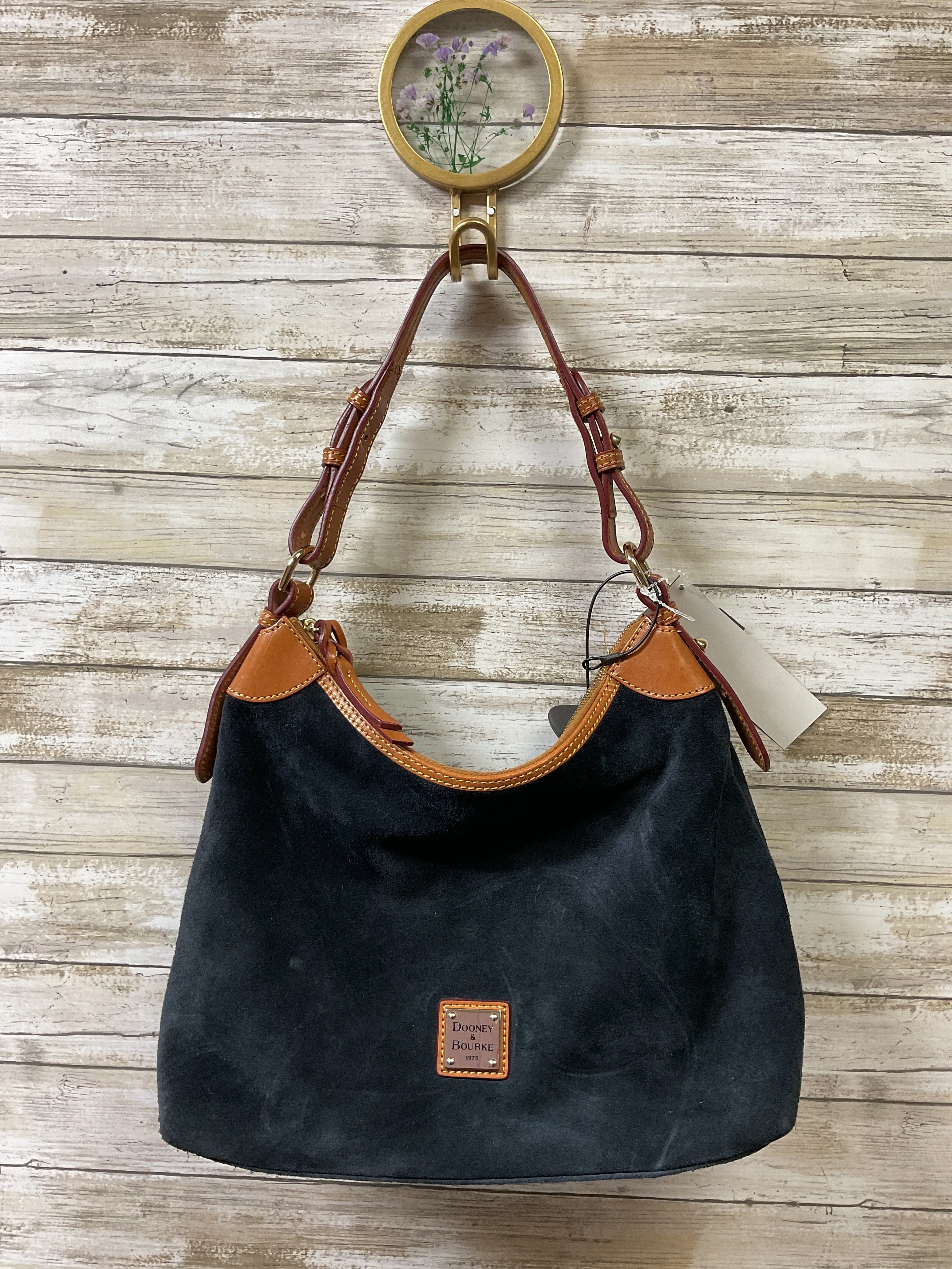 Handbag Designer By Dooney And Bourke In Navy, Size:Medium