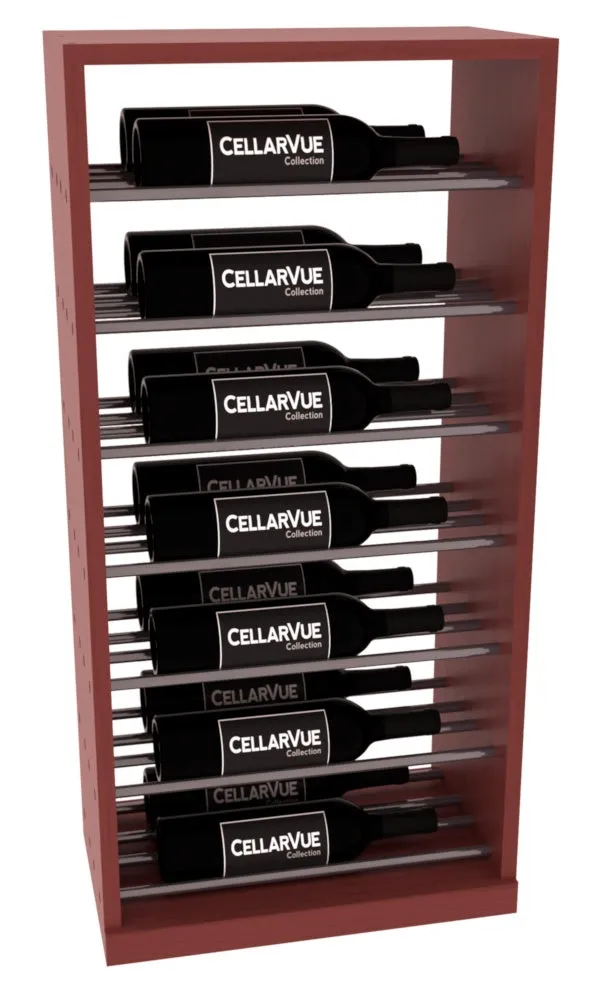 InstaCellar - 17.5" Horizontal Base Display - Gunmetal Rods