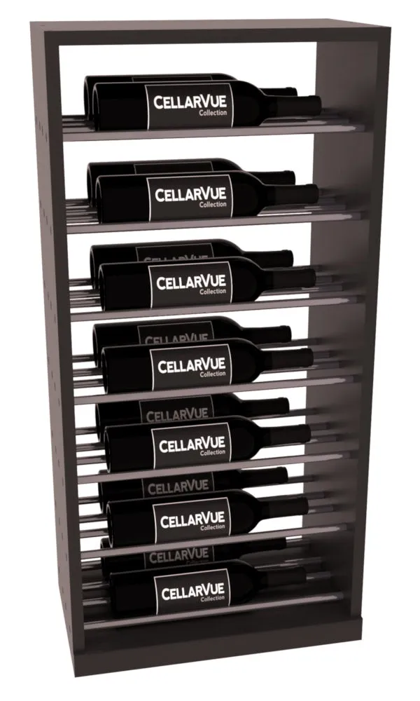 InstaCellar - 17.5" Horizontal Base Display - Gunmetal Rods