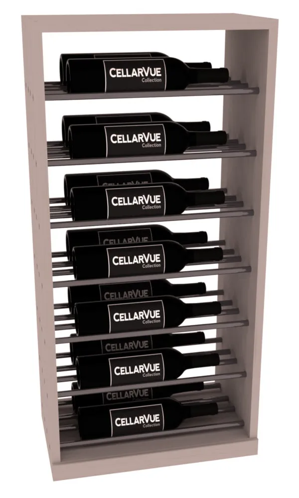InstaCellar - 17.5" Horizontal Base Display - Gunmetal Rods