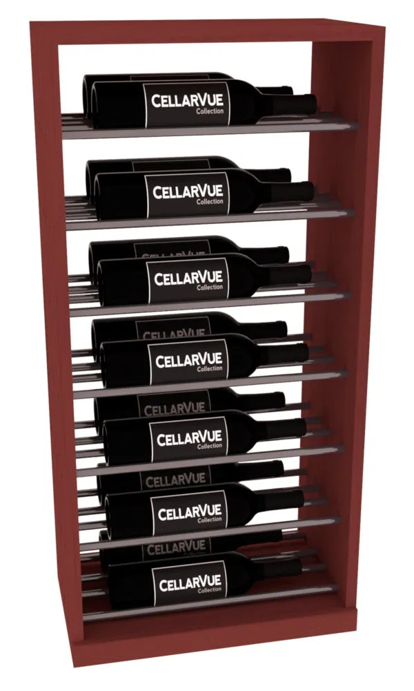 InstaCellar - 17.5" Horizontal Base Display - Gunmetal Rods