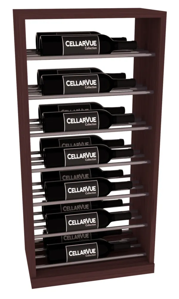 InstaCellar - 17.5" Horizontal Base Display - Gunmetal Rods