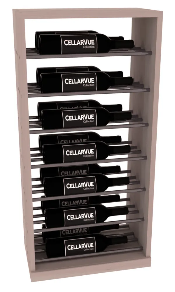 InstaCellar - 17.5" Horizontal Base Display - Gunmetal Rods