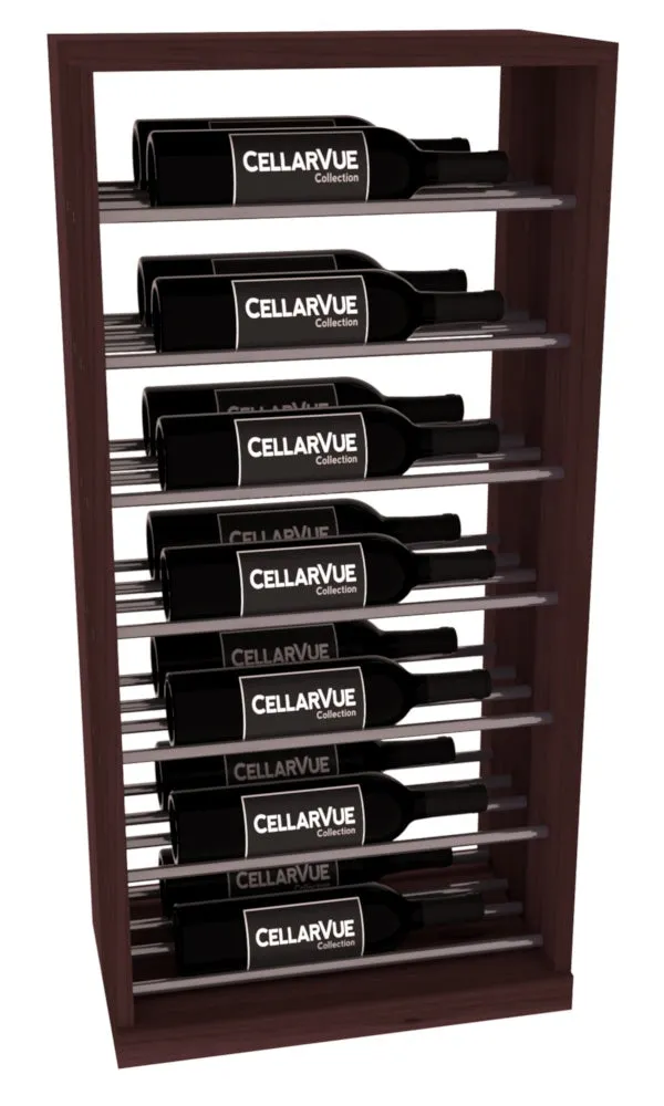 InstaCellar - 17.5" Horizontal Base Display - Gunmetal Rods