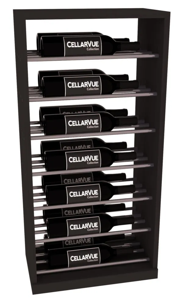 InstaCellar - 17.5" Horizontal Base Display - Gunmetal Rods