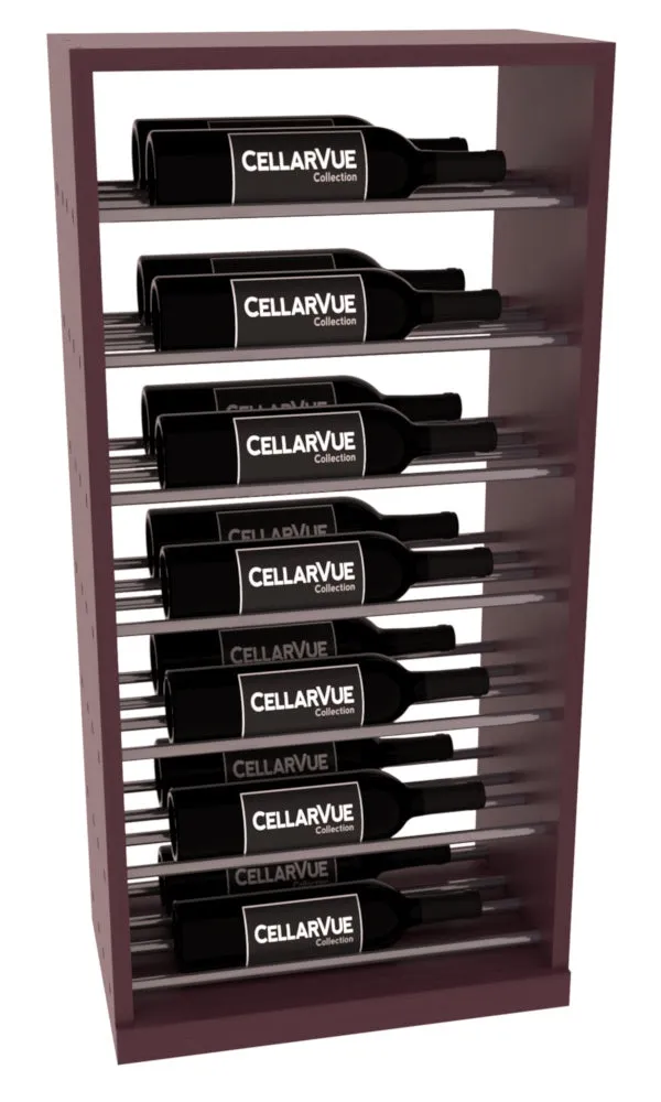 InstaCellar - 17.5" Horizontal Base Display - Gunmetal Rods