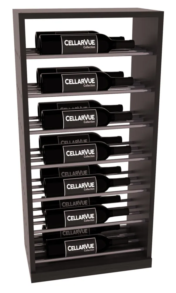 InstaCellar - 17.5" Horizontal Base Display - Gunmetal Rods