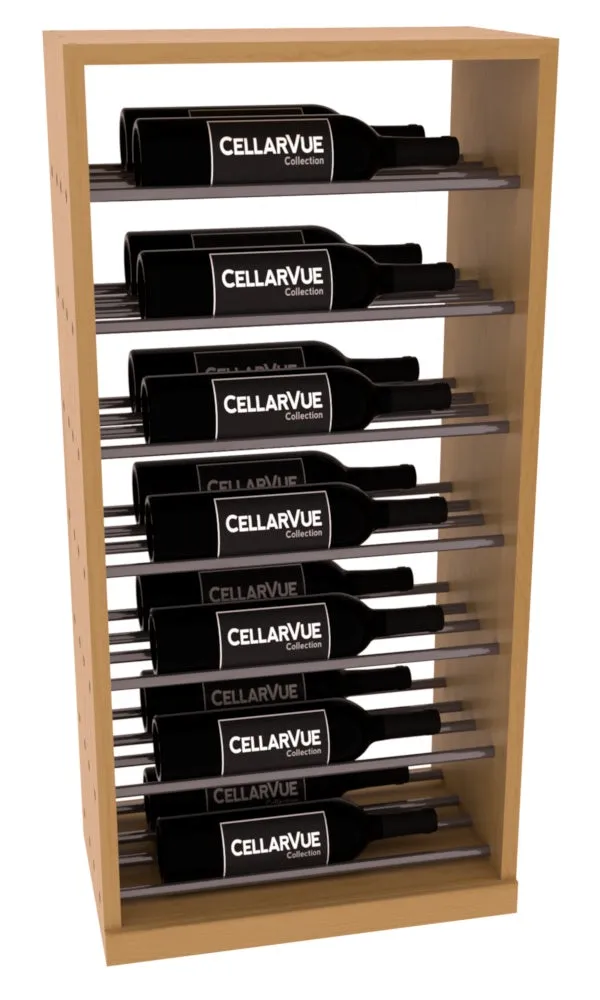 InstaCellar - 17.5" Horizontal Base Display - Gunmetal Rods