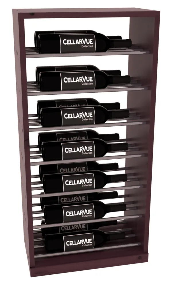 InstaCellar - 17.5" Horizontal Base Display - Gunmetal Rods
