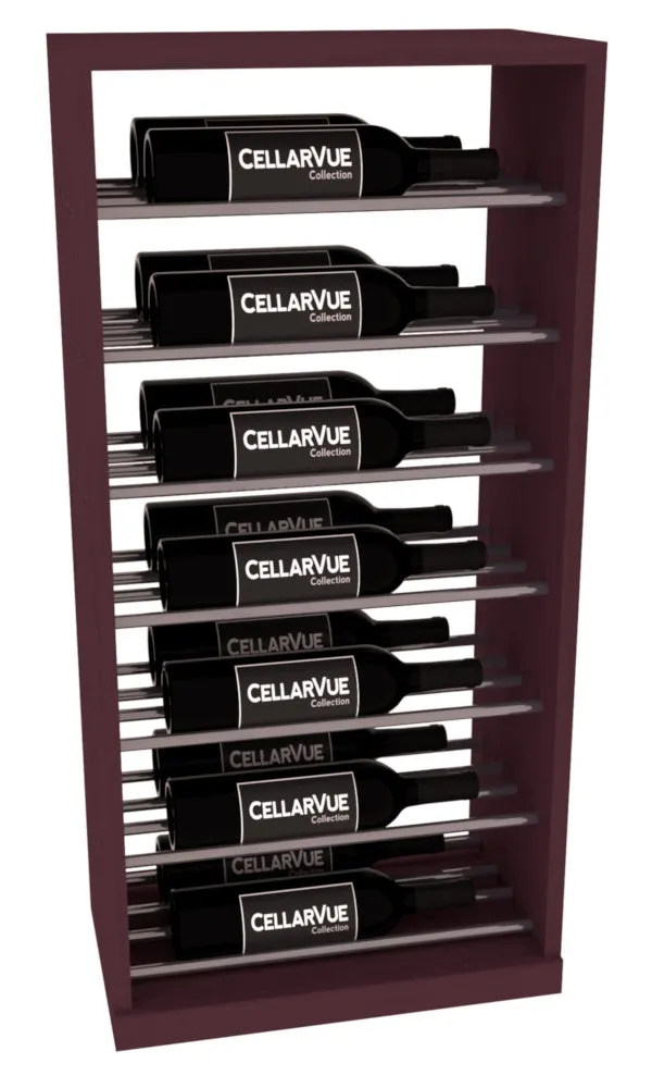 InstaCellar - 17.5" Horizontal Base Display - Gunmetal Rods