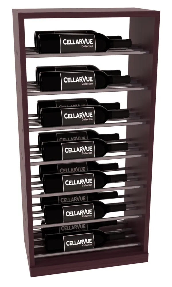 InstaCellar - 17.5" Horizontal Base Display - Gunmetal Rods