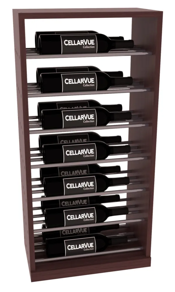 InstaCellar - 17.5" Horizontal Base Display - Gunmetal Rods