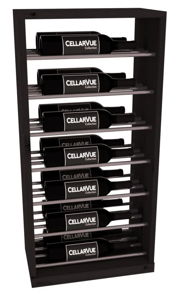 InstaCellar - 17.5" Horizontal Base Display - Gunmetal Rods
