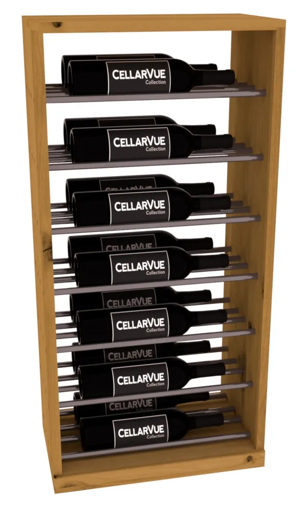 InstaCellar - 17.5" Horizontal Base Display - Gunmetal Rods