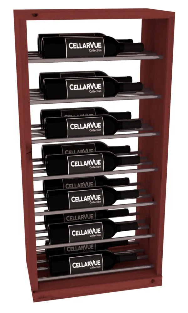 InstaCellar - 17.5" Horizontal Base Display - Gunmetal Rods