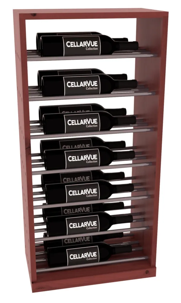 InstaCellar - 17.5" Horizontal Base Display - Gunmetal Rods