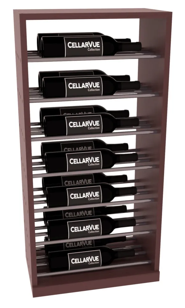 InstaCellar - 17.5" Horizontal Base Display - Gunmetal Rods