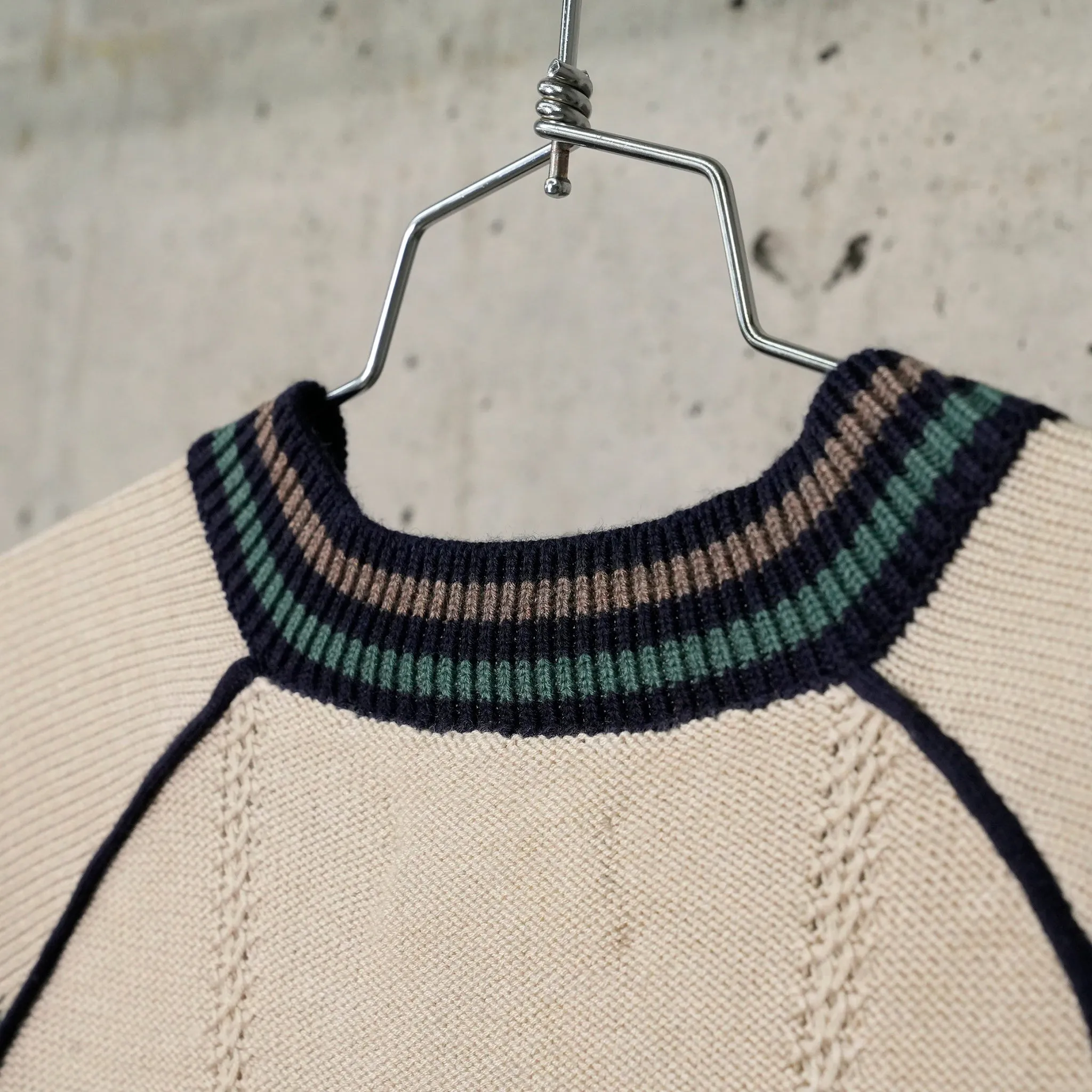 KNITTING GAME SHIRT / BEIGE