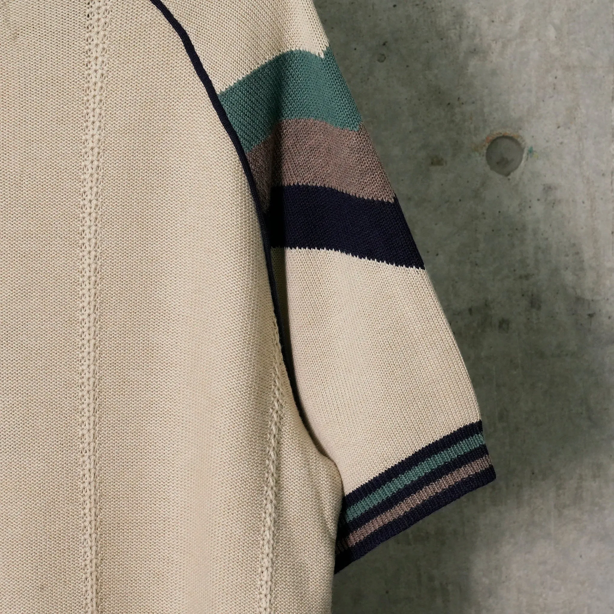 KNITTING GAME SHIRT / BEIGE