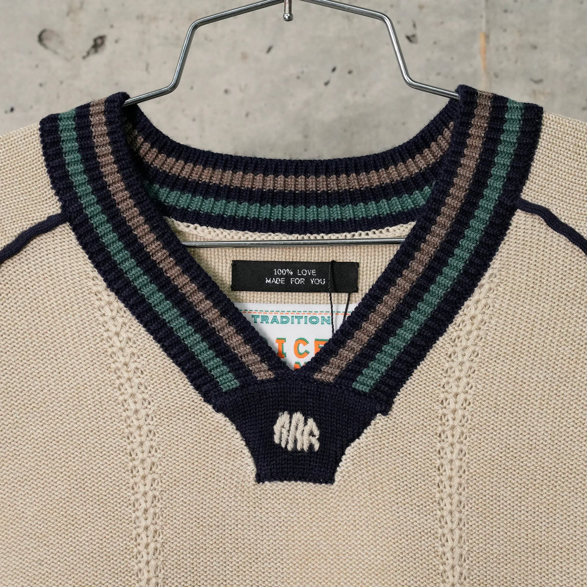 KNITTING GAME SHIRT / BEIGE