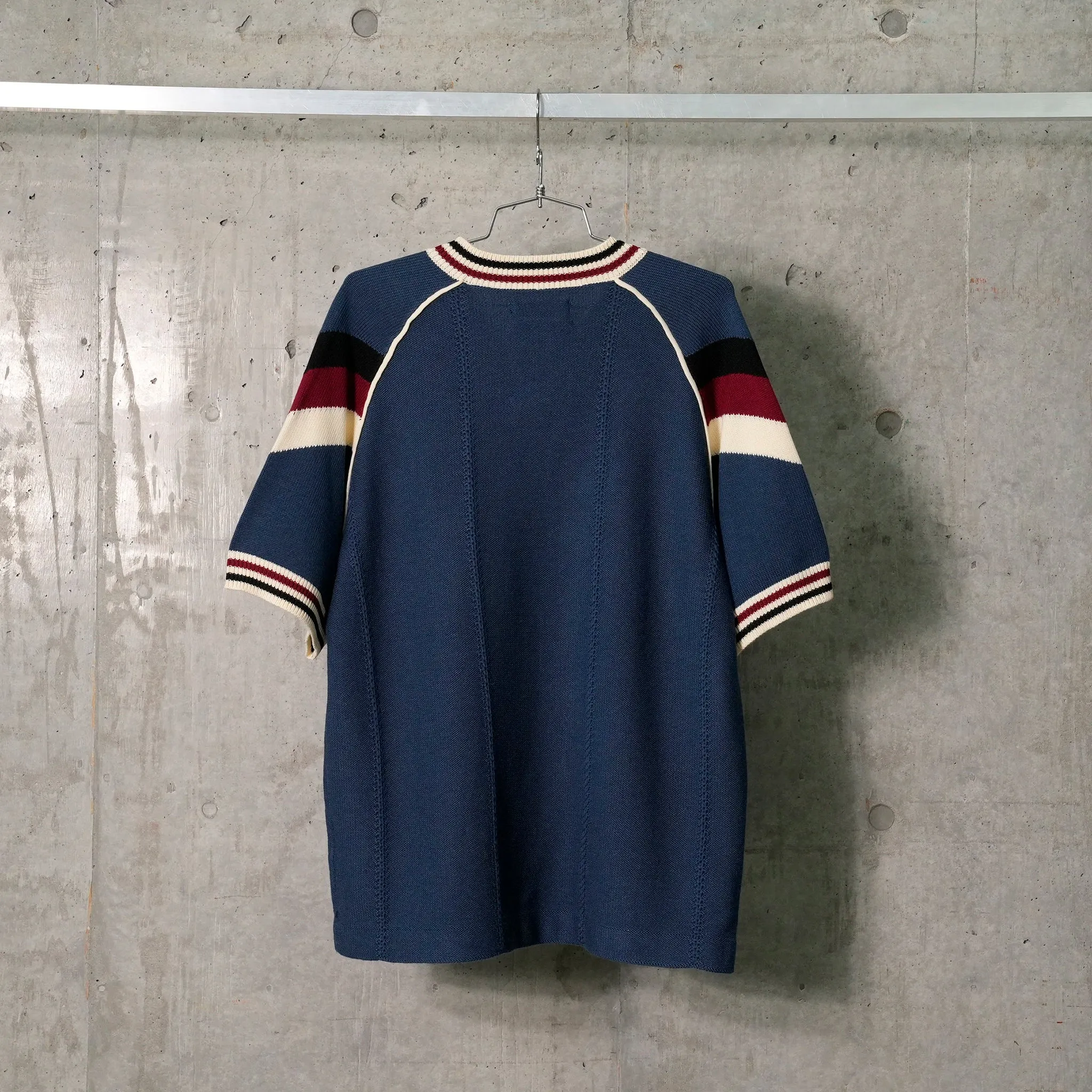 KNITTING GAME SHIRT / BLUE