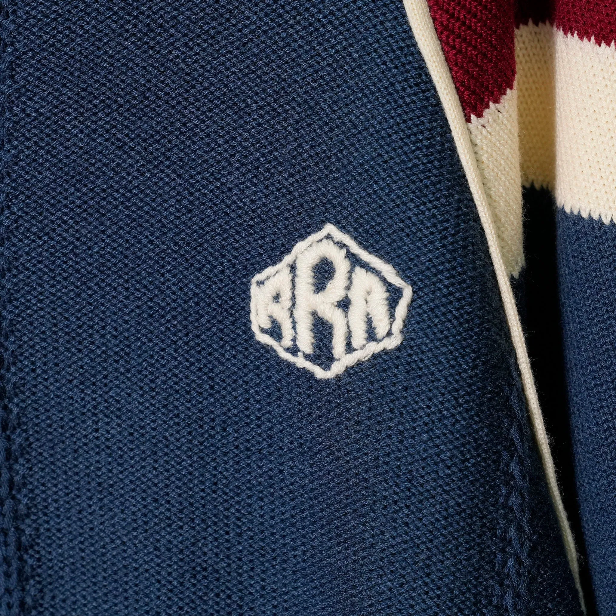 KNITTING GAME SHIRT / BLUE