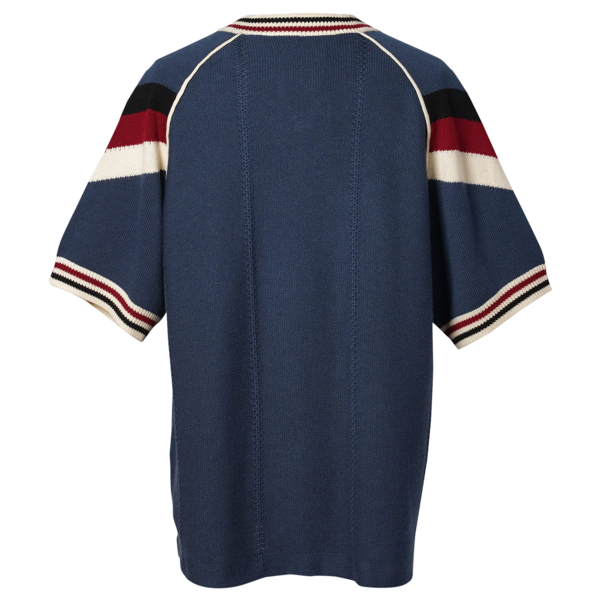 KNITTING GAME SHIRT / BLUE