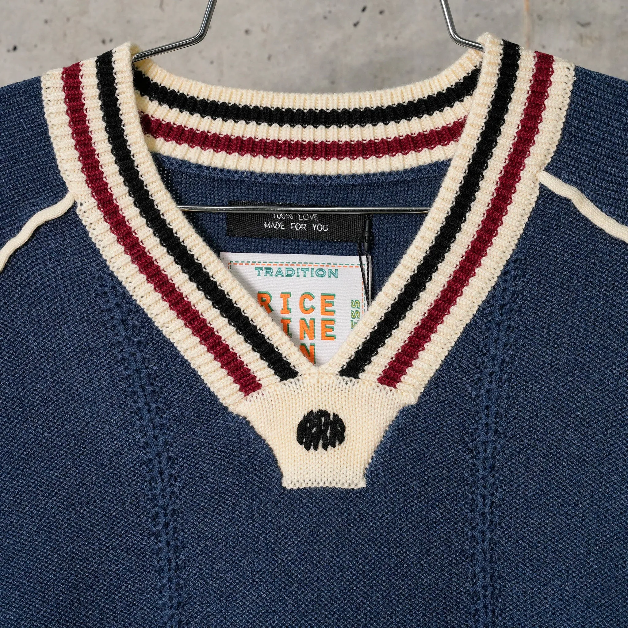 KNITTING GAME SHIRT / BLUE