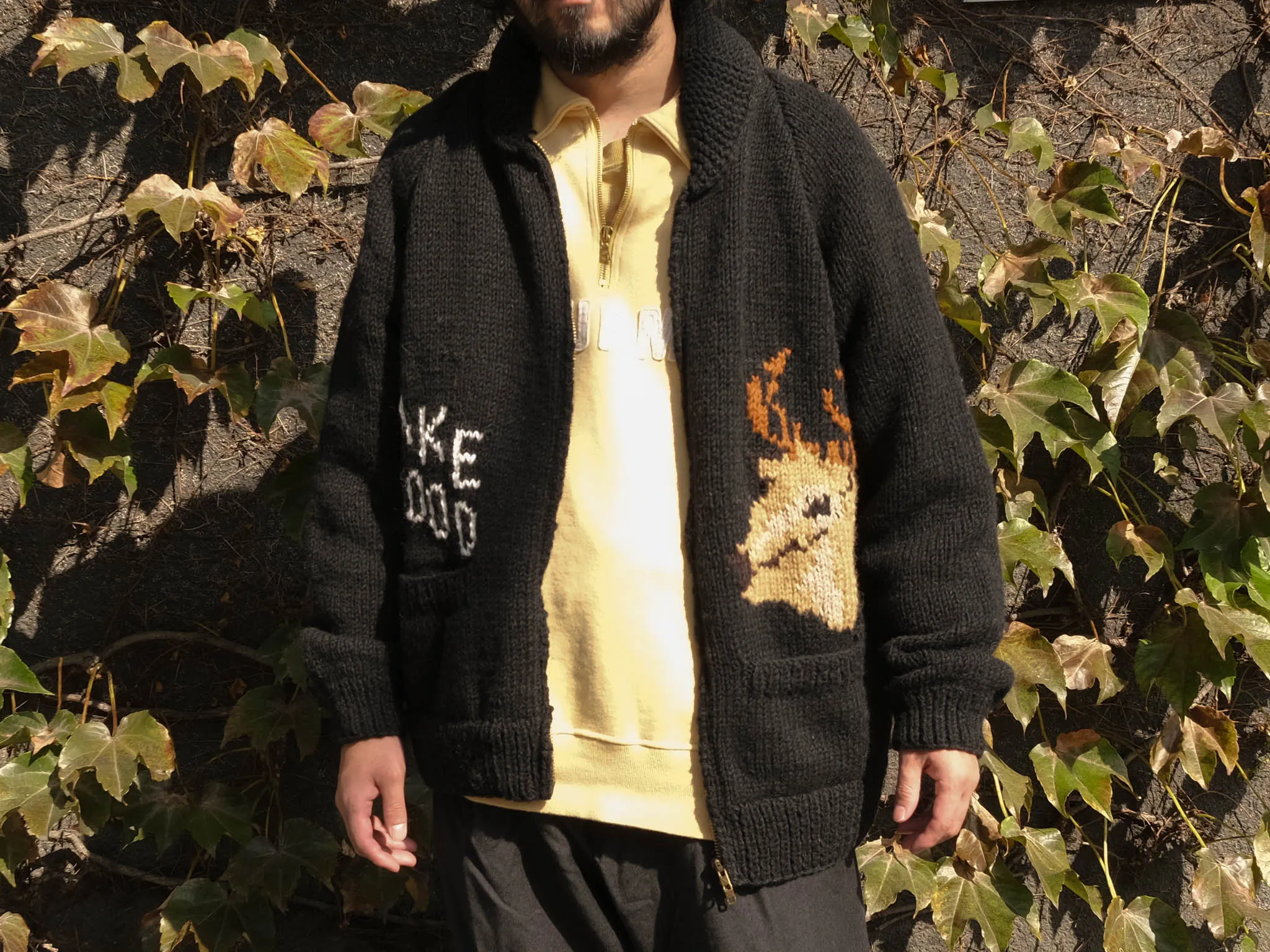 MacMahon Knitting Mills "Lakewood Cowichan Sweater" (Black)