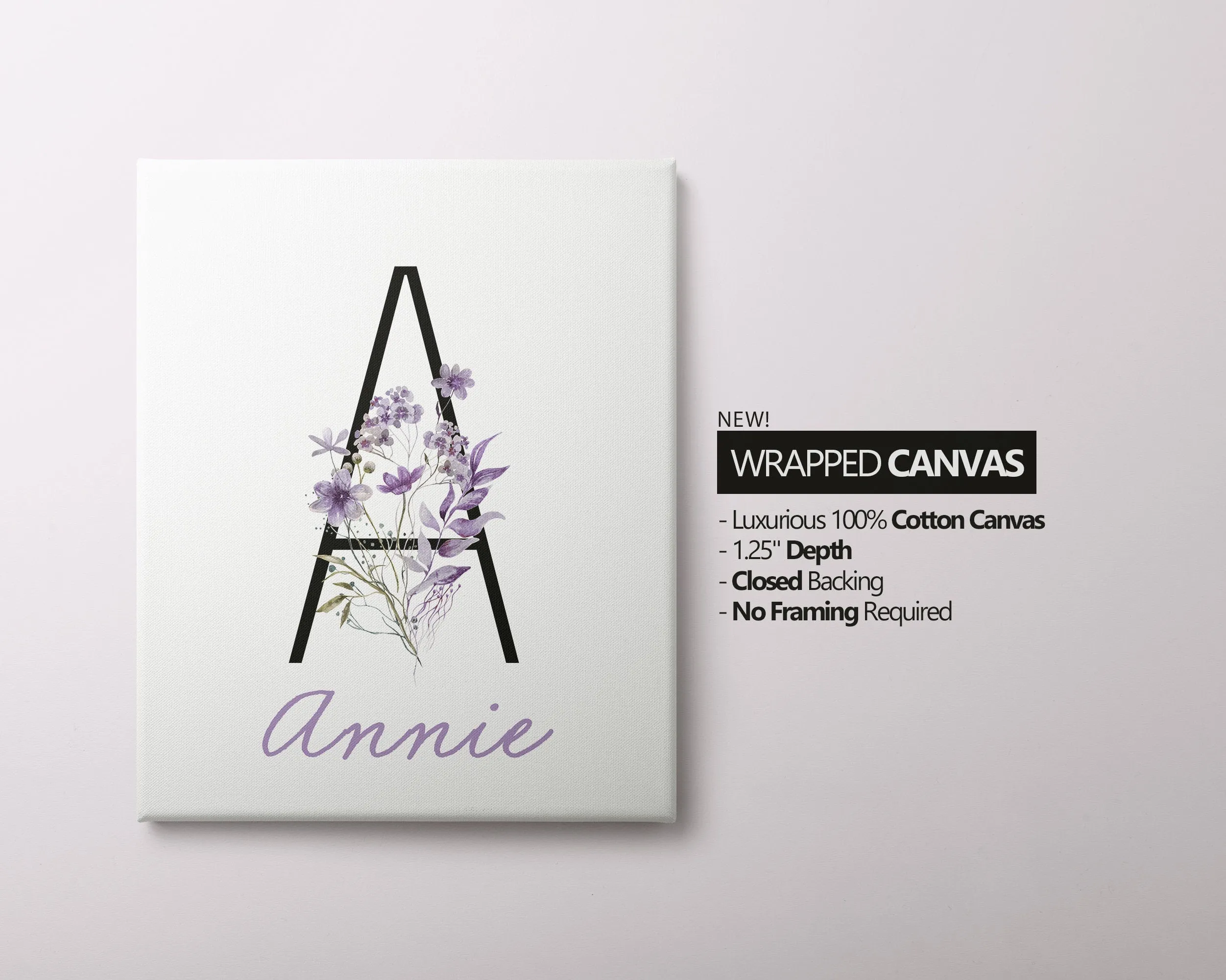Personalized Set of 3 Purple Boho Wildflowers Floral Art Prints, Wall Art, Bloom Bouquet, Nursery Decor, Play Room, Girl Baby Room Ideas
