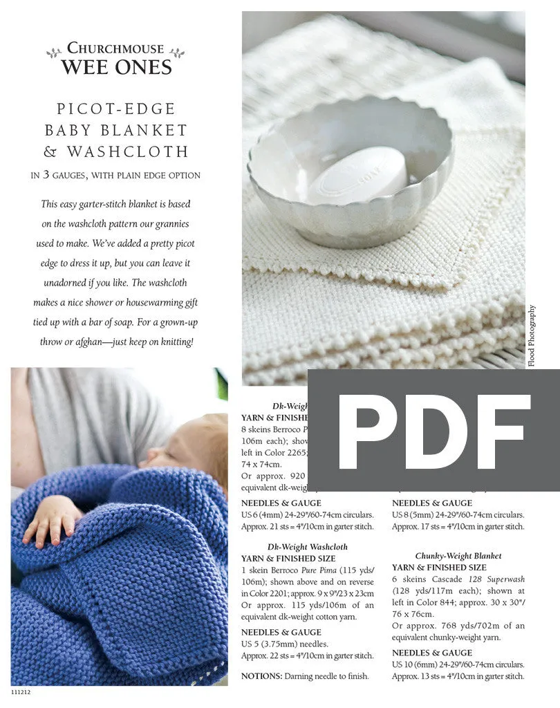 Picot-Edge Washcloth Using Hemp for Knitting allhemp6