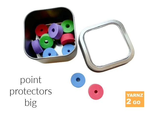 Point protectors in a tin