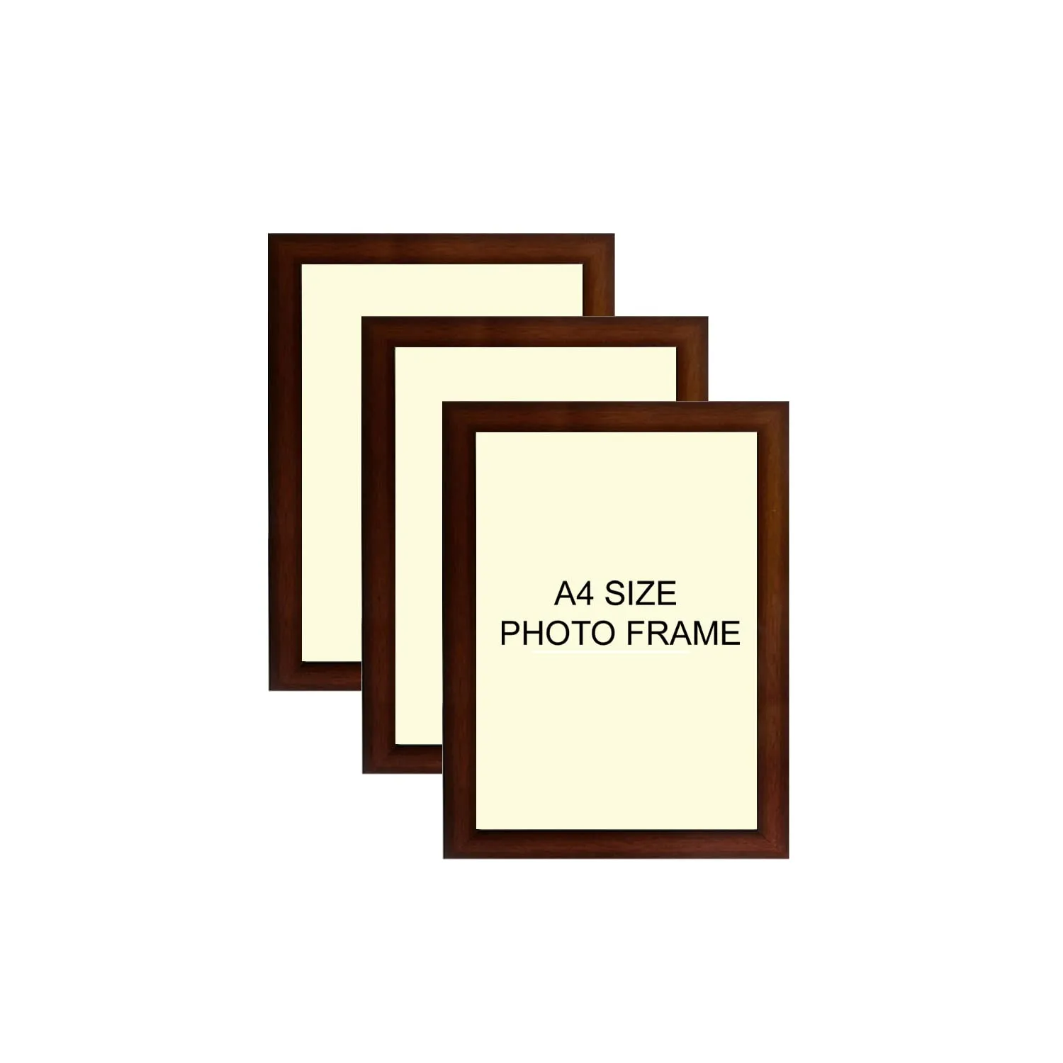 SJM Enterprises Collage Family Photo Frames, Set of 3 Wall Hanging a4 size - BROWN