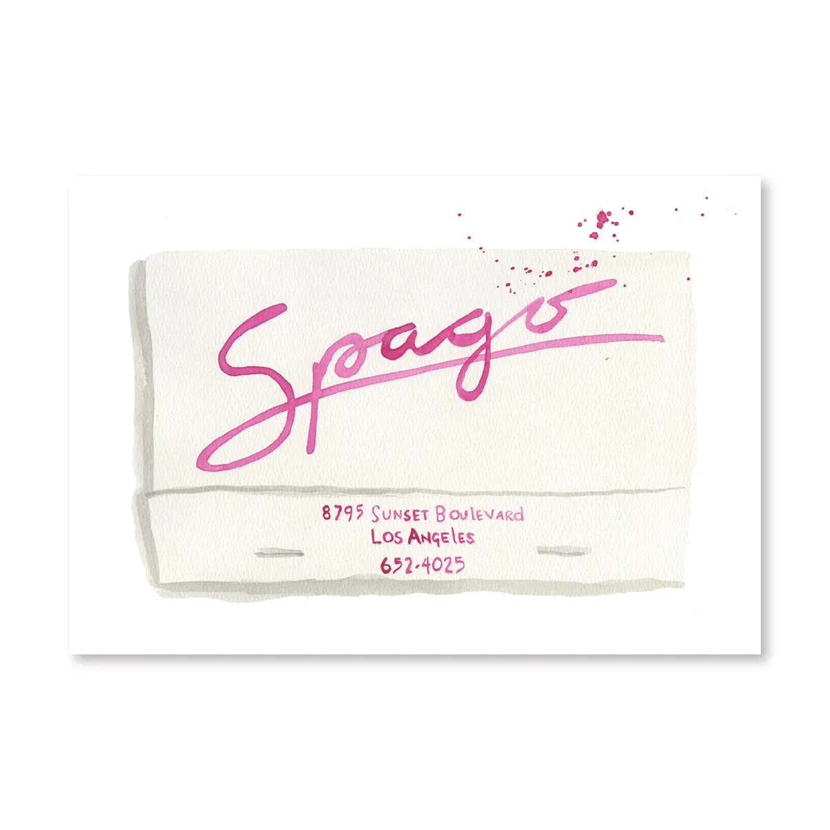 Spago Matchbook