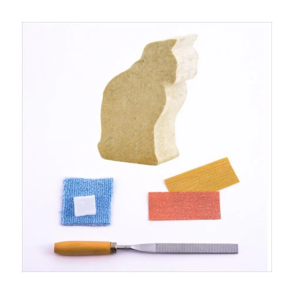 Studiostone Creative Soapstone Carving Kit - Cat