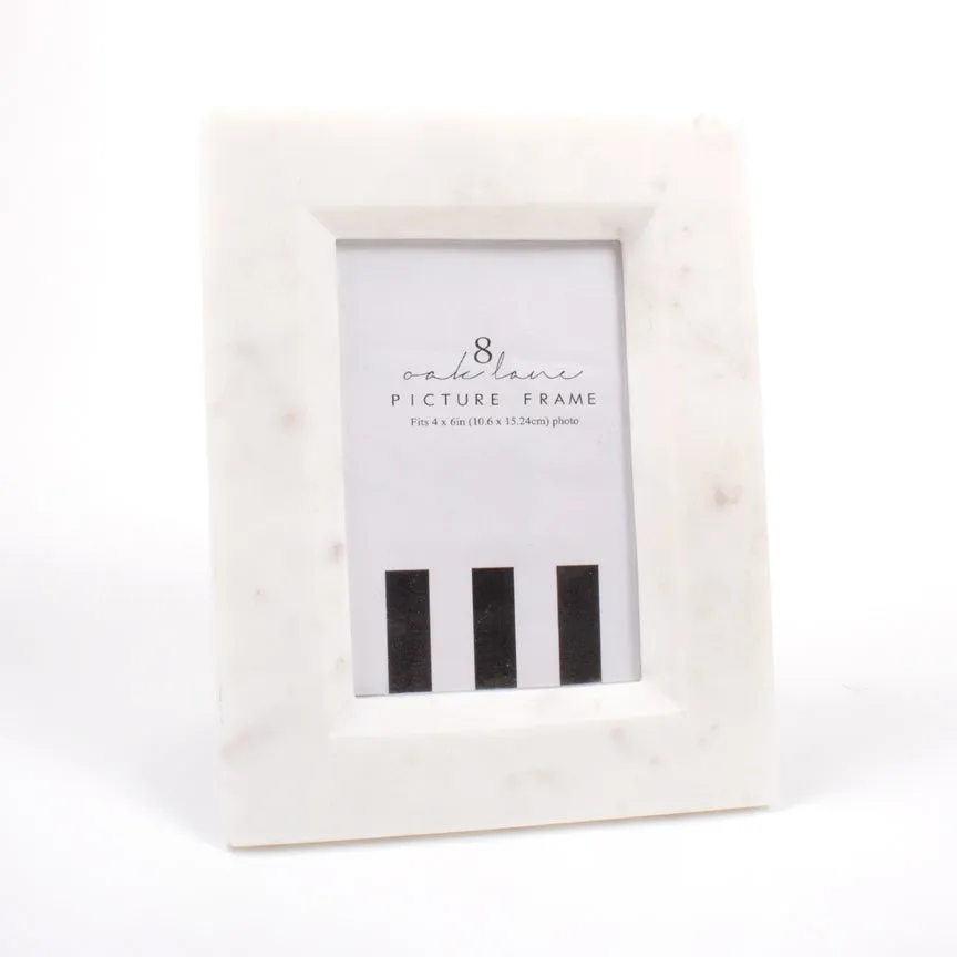 White Marble 4x6 Frame