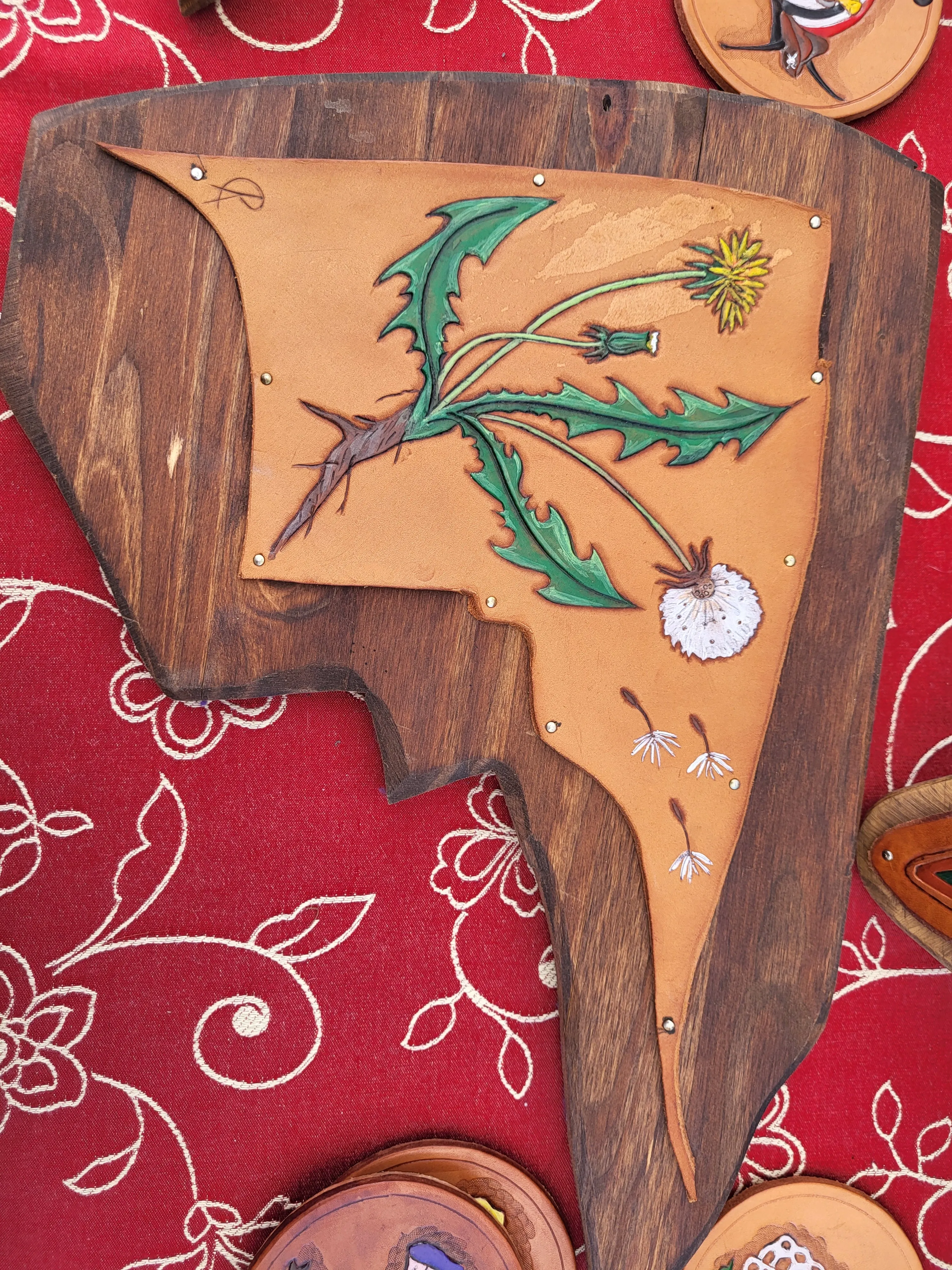 Wood-Backed Leather Art | One-of-a-Kind