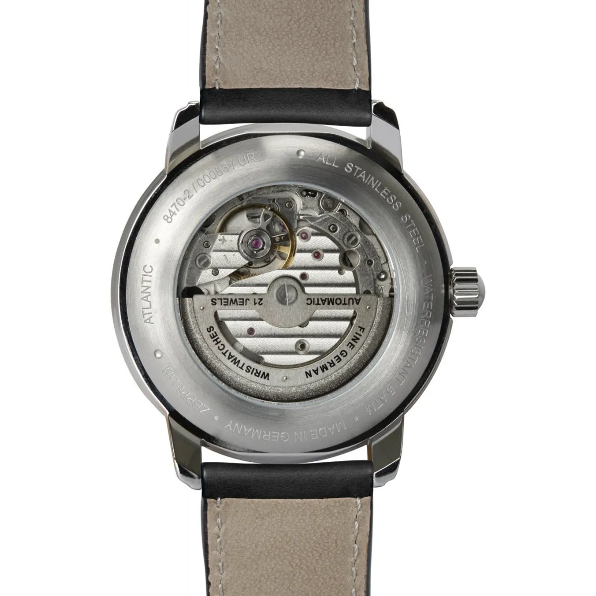 ZEPPELIN MEN'S AUTOMATIC WATCH WITH 24-HOUR DISPLAY 8470-2